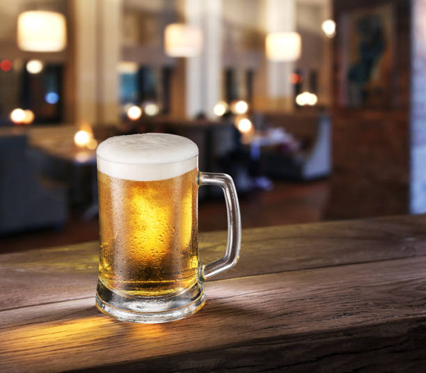 istock Frosty glass of light beer. 898994750