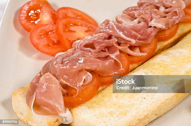 Schinkencatalana Stockfoto und mehr Bilder von Baguette - Baguette, Brotsorte, Brötchen