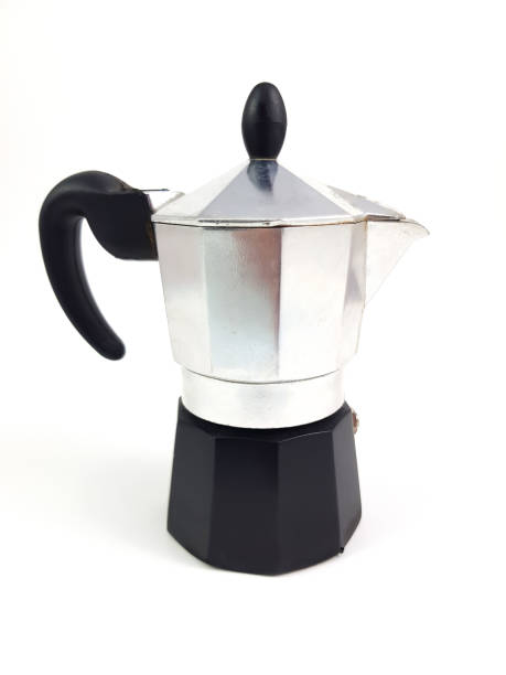 istock Italian coffee maker, Classic italian coffee maker isolated on white background. 899001910