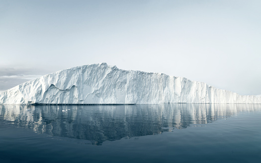 Icebergs on Arctic Ocean in Greenland