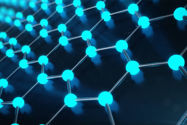 istock 3D Rendering of Graphene atomic structure - nanotechnology background illustration. 899004298