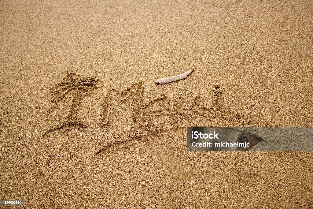 Maui sabbia - Foto stock royalty-free di Ambientazione esterna