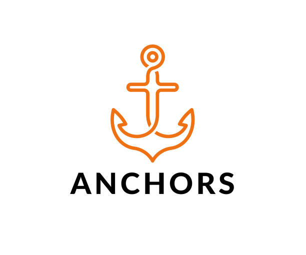 앵커 벡터 아이콘크기 - anchor stock illustrations