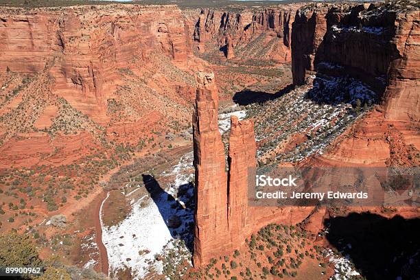 Spider Rock Canyon De Chelly National Monument Stock Photo - Download Image Now - Arizona, Anasazi Culture, Architecture