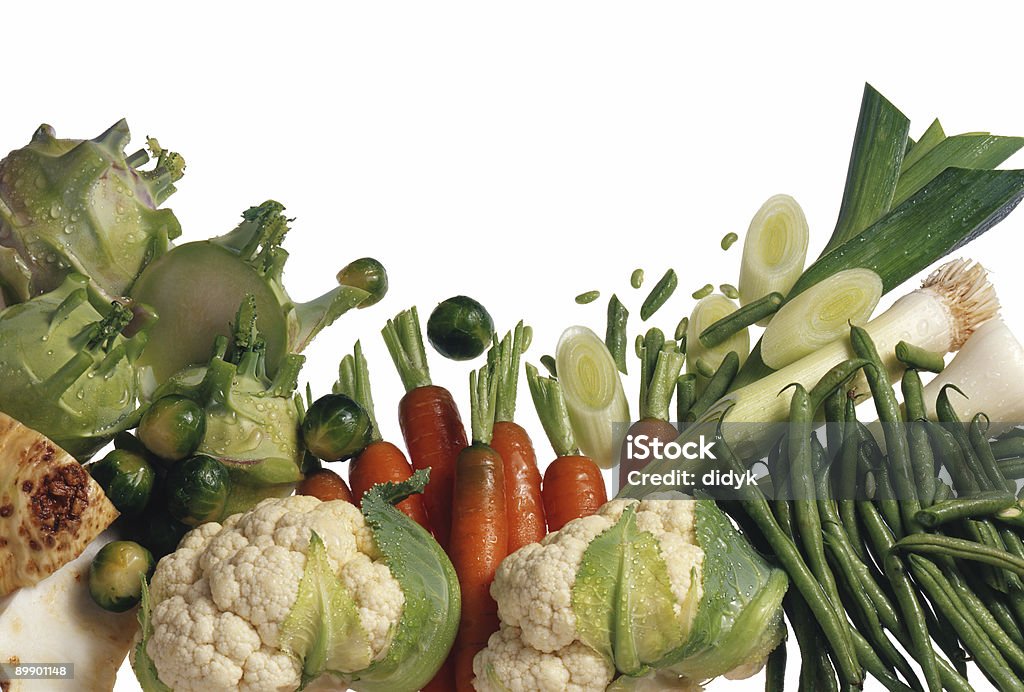 Grupo de verduras frescas - Foto de stock de Alimento libre de derechos