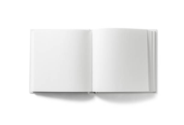 réservez sur blanc - design education book paper photos et images de collection