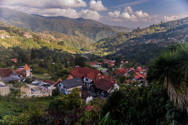 Panoramic view of Colonia Tovar - Venezuela stock photo