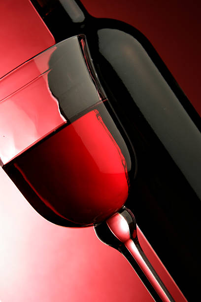 istock Glass and bottle of red wine 89903123
