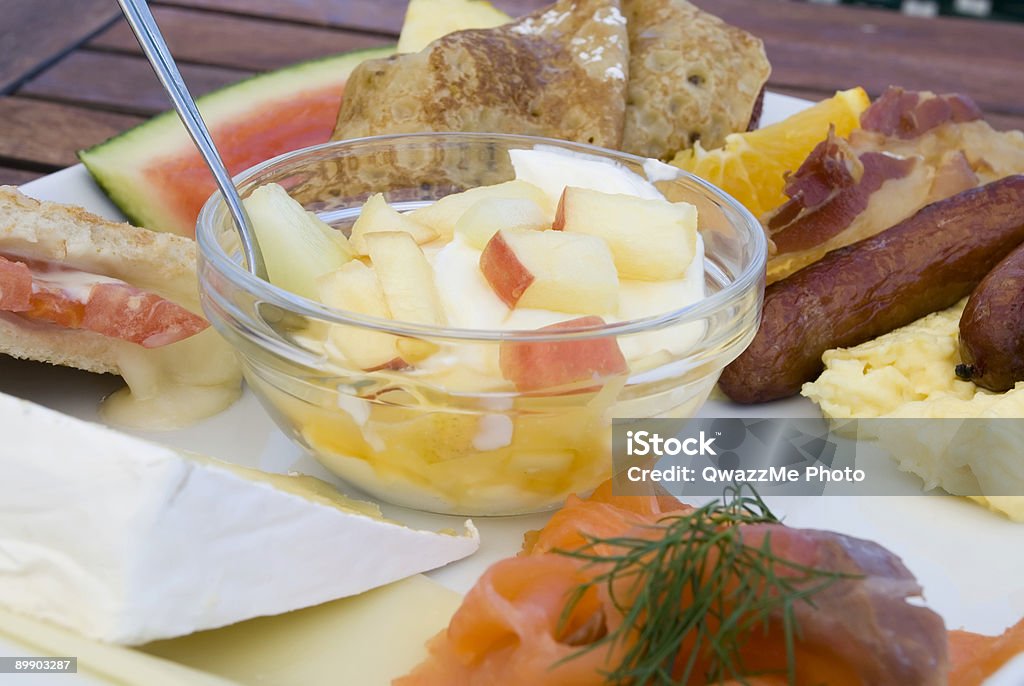 Köstliches brunch - Lizenzfrei Apfel Stock-Foto