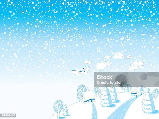 Zima - Stockowe grafiki wektorowe i więcej obrazów Bez ludzi - Bez ludzi, Boże Narodzenie, Chłodny