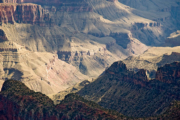 그랜드 canyon - panoramic california mountain range southwest usa 뉴스 사진 이미지