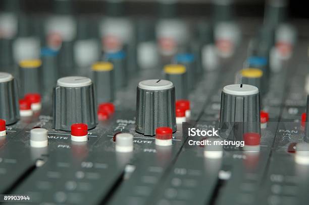 Audio Mixing Controls Stock Photo - Download Image Now - Adjusting, Amplifier, Attitude