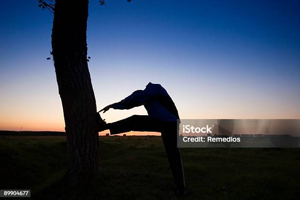 Photo libre de droit de Coucher Du Soleil Avec Un Arbre banque d'images et plus d'images libres de droit de Activité de loisirs - Activité de loisirs, Adulte, Aube