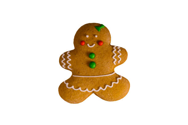 istock Christmas gingerbread girl isolated on a white background 899048300