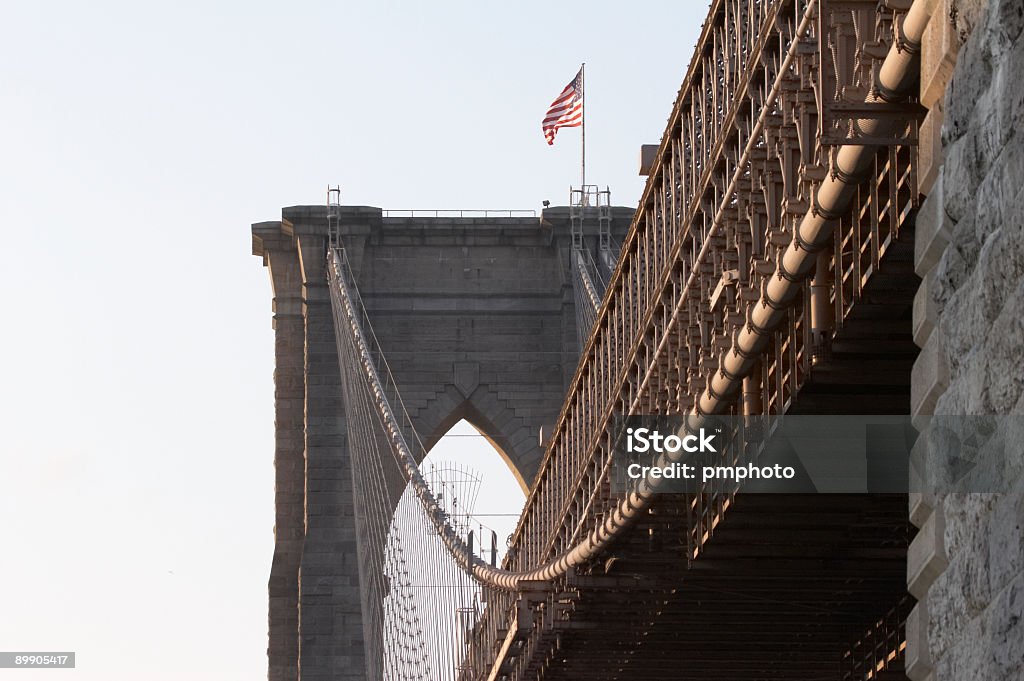 Ponte di Brooklyn a New York - Foto stock royalty-free di Acqua