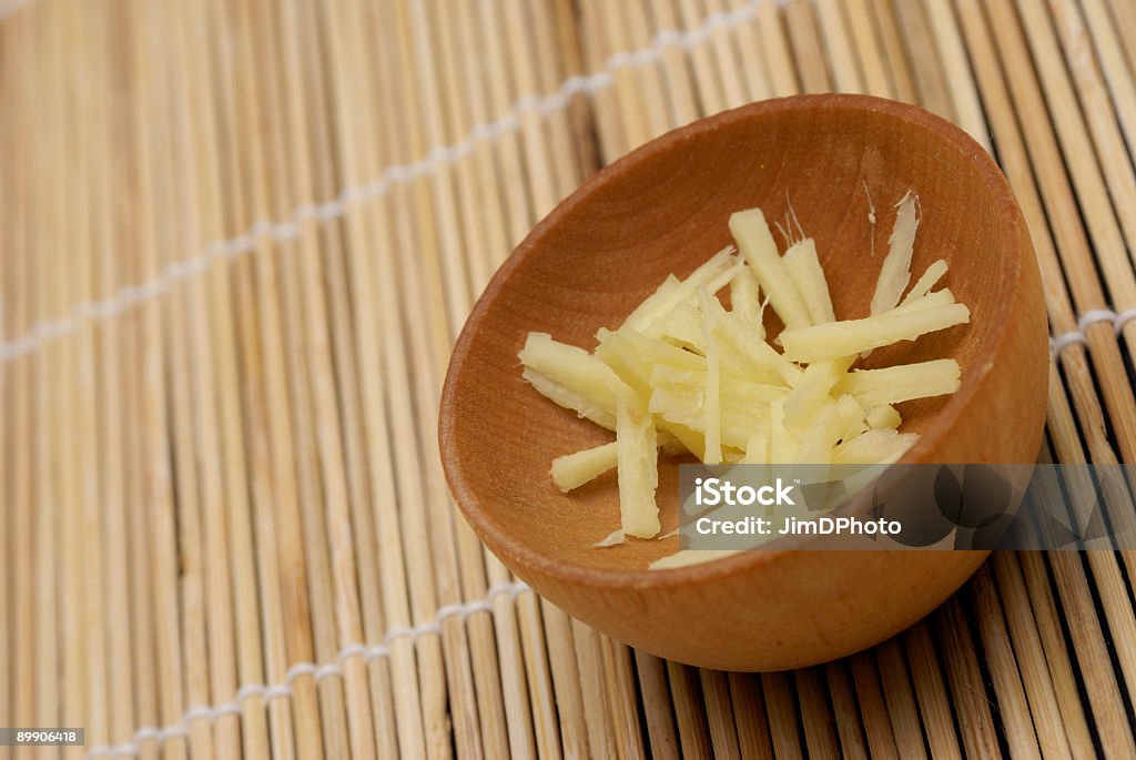 Chopped ginger askew  Bamboo - Material Stock Photo