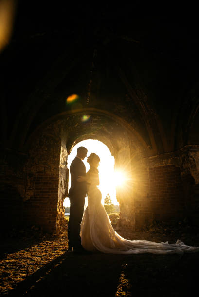 istock Wedding couple in the church 899074976