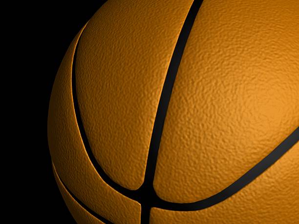 istock Close up 3D basketball 89908622