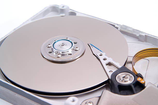 detalied ouvert disque dur - open harddisk photos et images de collection