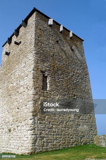 Pólvora Antiga Torre Visby Suécia - Fotografias de stock e mais imagens de Arcaico - Arcaico, Arquitetura, Cimento