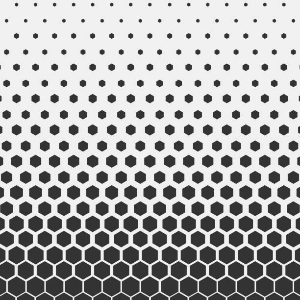 ilustrações, clipart, desenhos animados e ícones de padrão geométrico. design de moda hipster hexagonal padrão de impressão. favos de mel preto sobre um fundo claro. ilustração em vetor. - comb abstract black clean