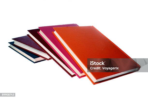 Hardcover Books Isolated On White Stock Photo - Download Image Now - Book, Book Cover, Bookstore