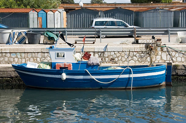 Small Italian Fishing Boat stock photo