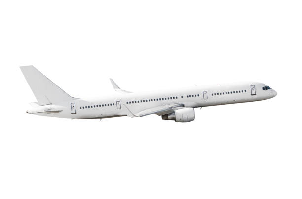 istock White air plane take off flying isolated. 899090226