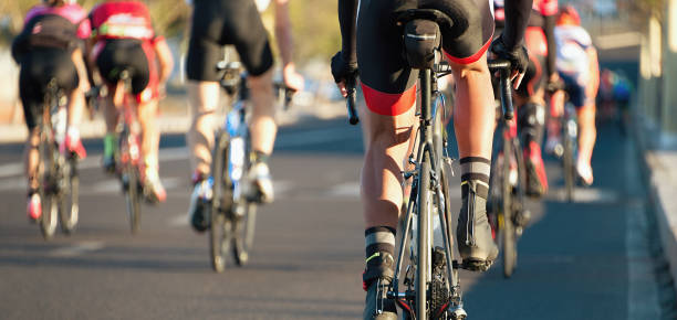 istock Cycling competition,cyclist athletes riding a race 899090968