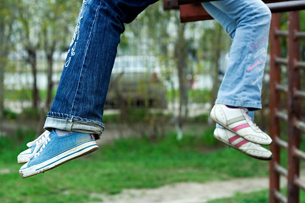 istock Legs of teenagers. 89909113
