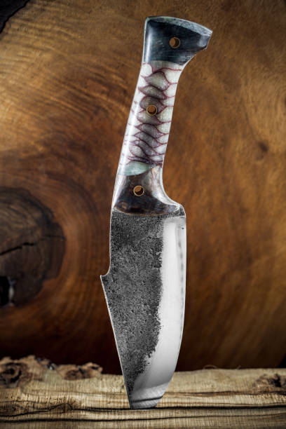 istock Custom Made Knife on Wooden Background 899094734