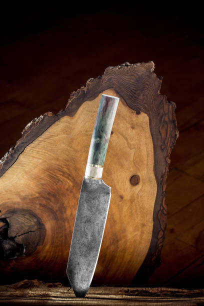 istock Custom Made Knife on Wooden Background 899094766