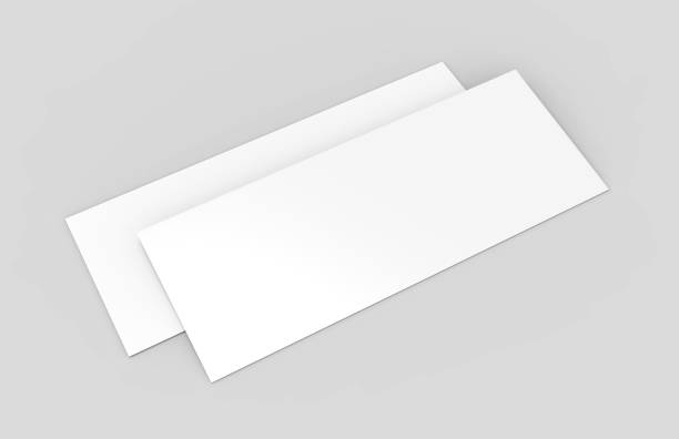 istock Blank White Mock up template gift voucher card on the grey background. For graphic design or presentation, 3D rendering illustration 899095010