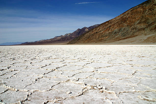 Death Valley Salt Flats stock photo