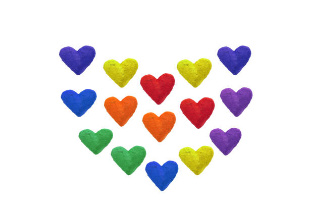istock hheart pattern from hand made paper hearts 899099000