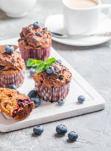 istock Carrot muffins with blueberrie 899103026