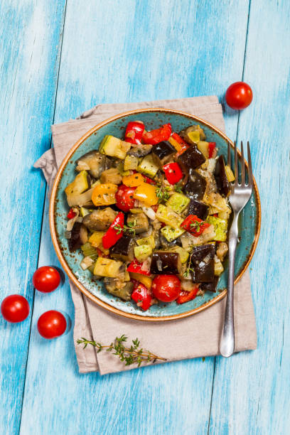 istock Vegetable ratatouille in a plate 899103840