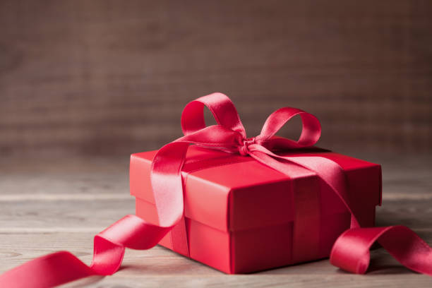 istock Beautiful gift box for greeting card on Valentines day or Birthday. Copy space for text. 899104100