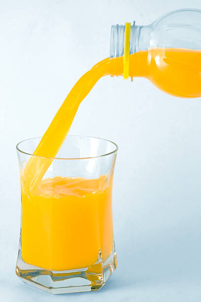 istock Blue background and Yellow Juice harmony 89910552