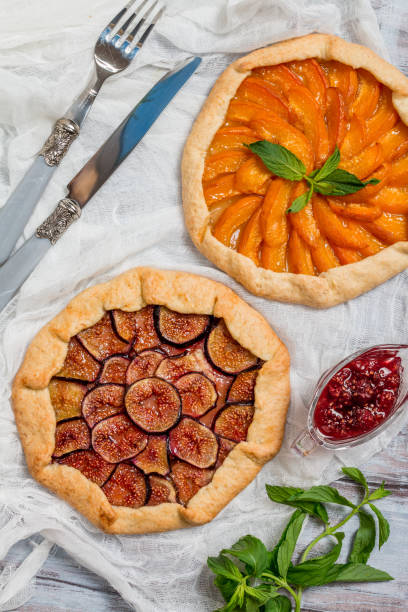 istock Homemade apricot and figs galette 899108260