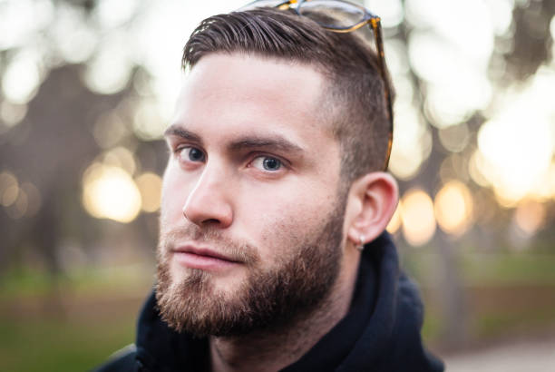 istock Blue eyed man with blonde beard. 899117428