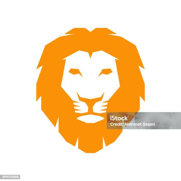 Lion Head Stock Illustration - Download Image Now - Lion - Feline, Icon Symbol, Leo