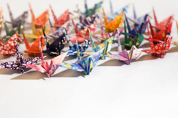 istock Flock of origami birds 89912841
