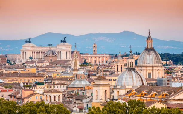 istock Panorama at sunset, Rome, Italy 899129964