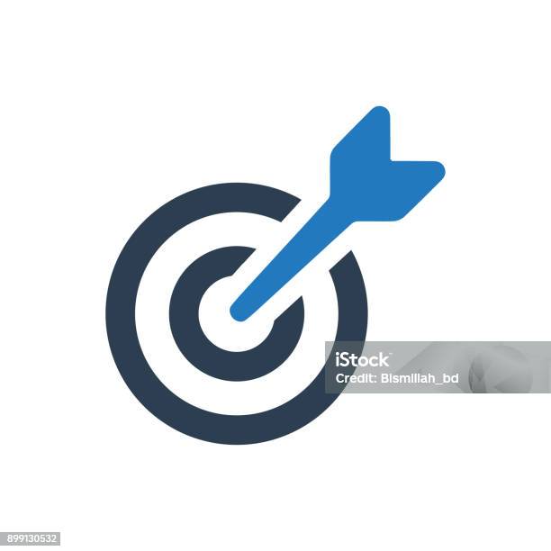 Aim Icon Stock Illustration - Download Image Now - Icon Symbol, Sports Target, Aspirations