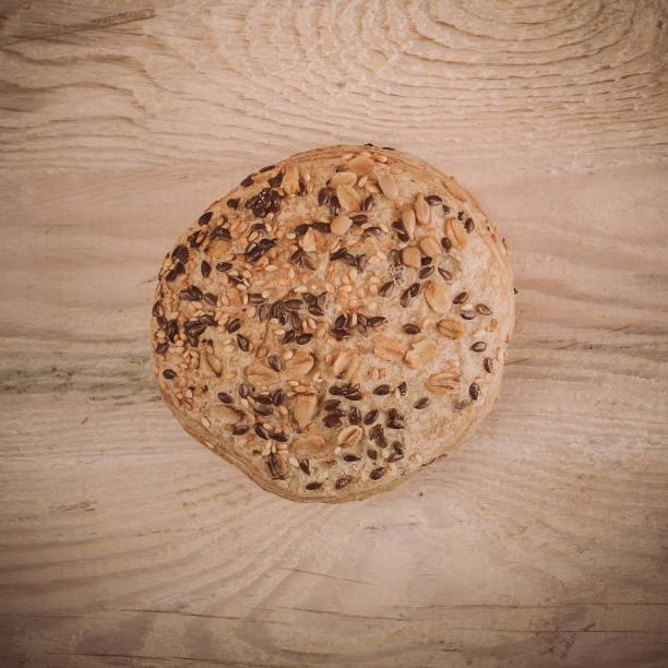 istock Freshly baked soft bannock on rustic wooden table 899134738
