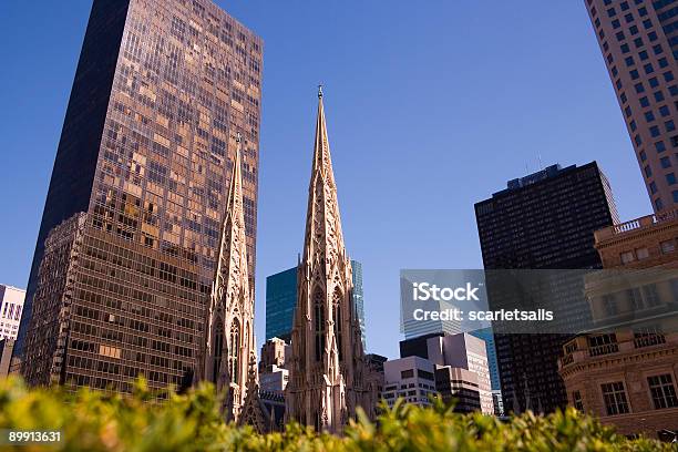 Steeples Of Saint Patricks Cathedral In New York City Stock Photo - Download Image Now