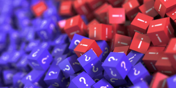 istock infinite question and answers cubes symbols, original 3d rendering 899140104