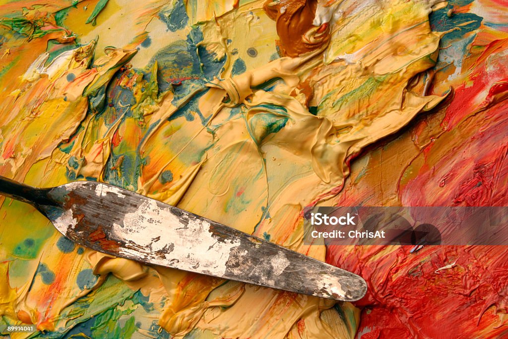 アーティストの色調 - アクリル画のロイヤリティフリーストックフォト