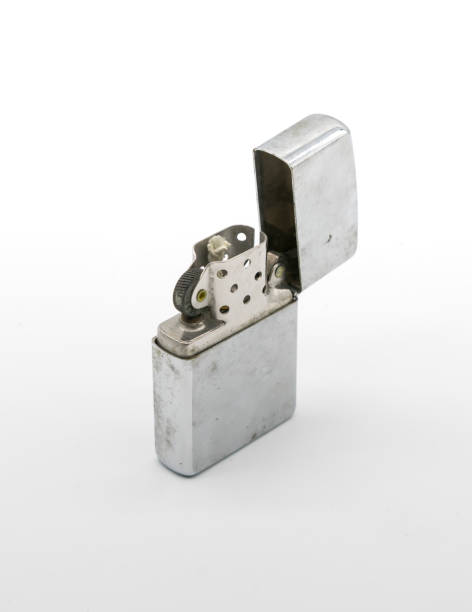 istock Vintage retro lighter isolated on white background 899140824